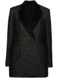 Brunello Cucinelli double-breasted denim blazer - Black