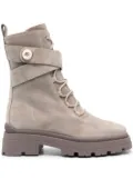 Jimmy Choo Noemi combat boots - Neutrals