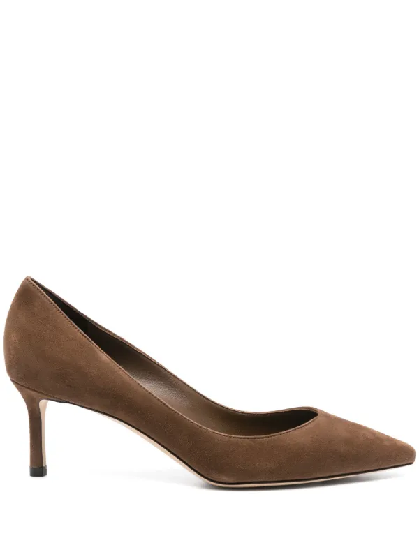 Jimmy Choo 60mm Suede Pumps Brown FARFETCH AU