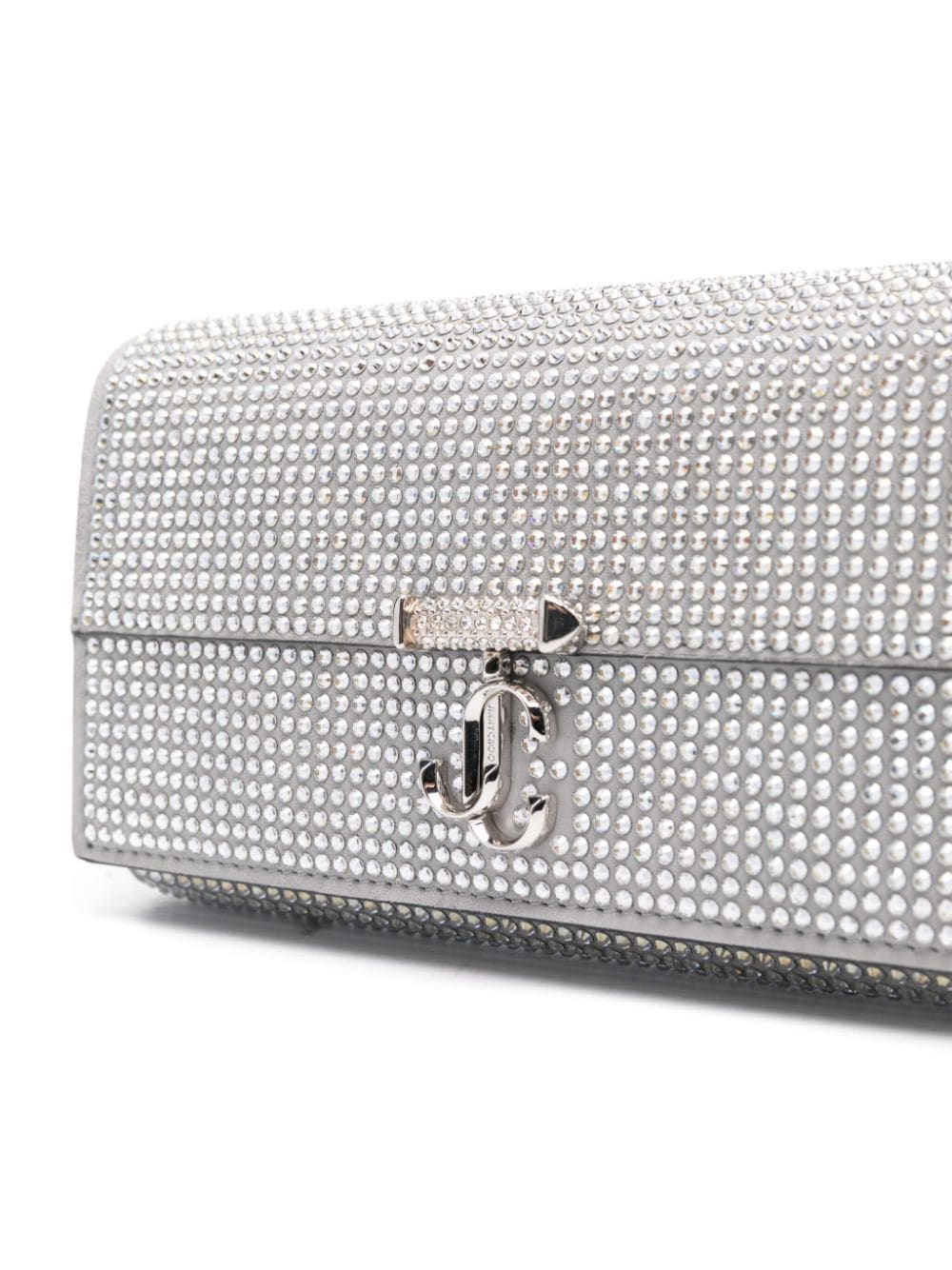 Shop Jimmy Choo Avenue Clutch Bag In Silber