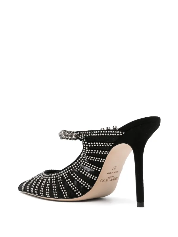 Jimmy Choo 100mm Bing Mules | Black | FARFETCH