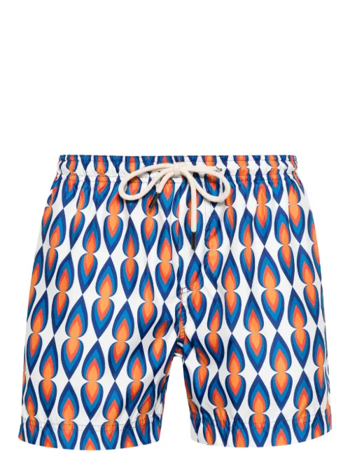 Short de bain Levante à imprimé graphique - PENINSULA SWIMWEAR - Modalova
