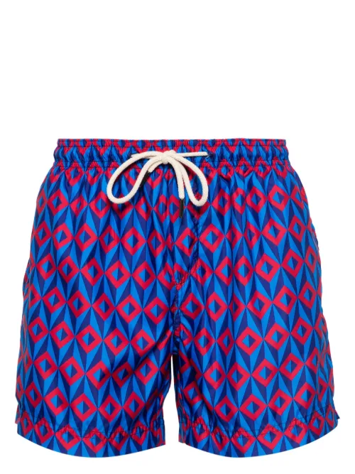 Short de bain Ponente à imprimé géométrique - PENINSULA SWIMWEAR - Modalova