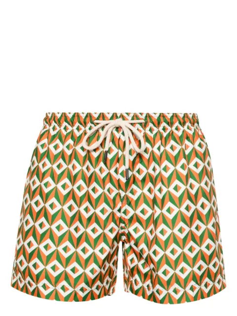 PENINSULA SWIMWEAR Ponente geometric-print swim shorts