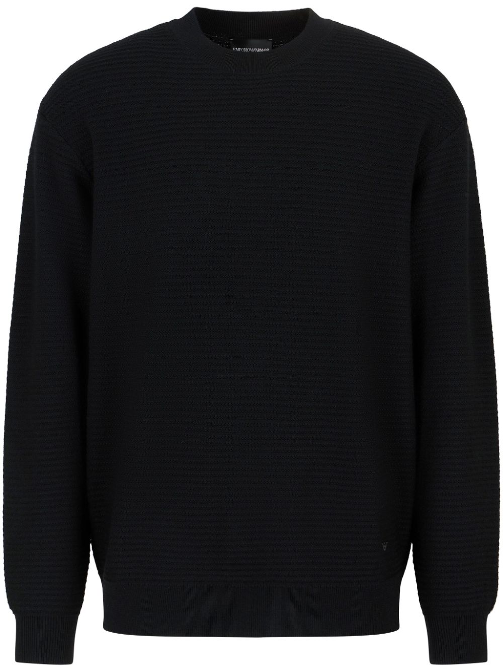 Shop Emporio Armani Appliqué-logo Jumper In Black