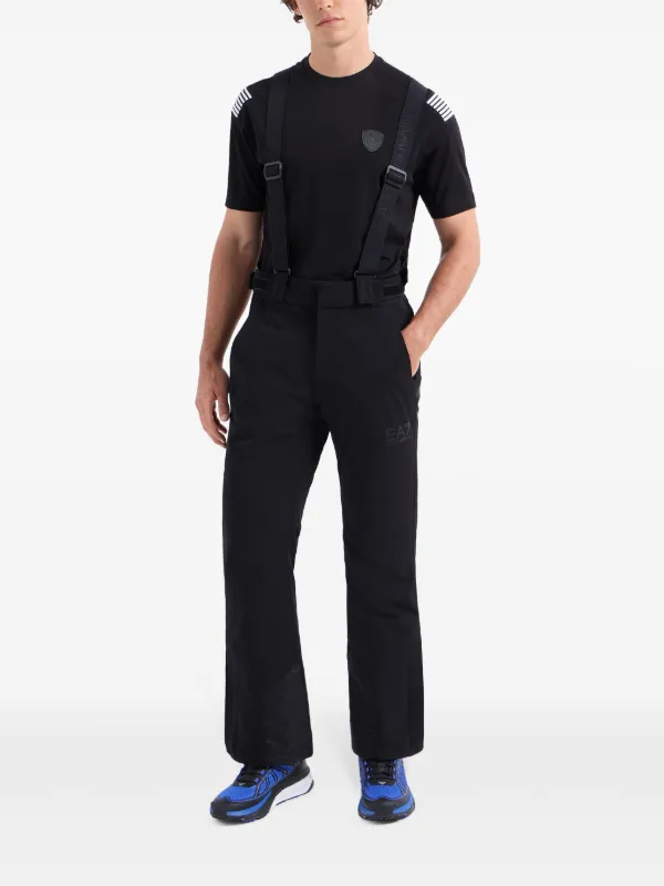 Ea7 Emporio Armani Pantalon De Ski a Coupe Droite Noir FARFETCH FR