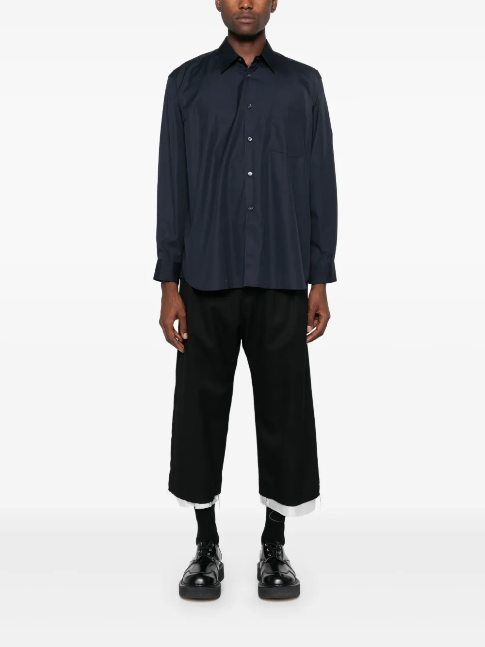Comme Des Garçons Shirt Katoenen overhemd - Blauw