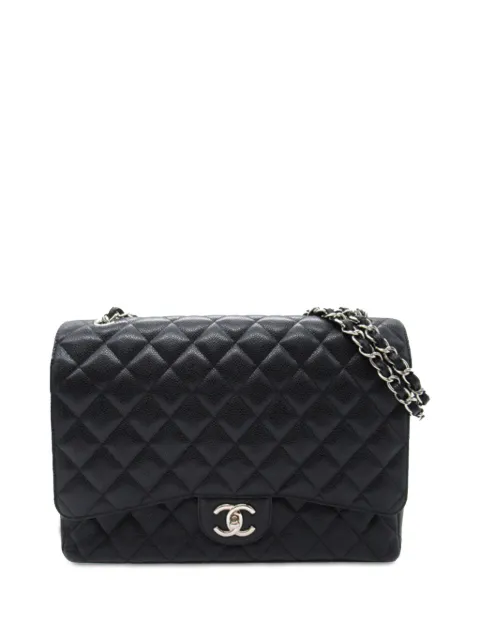 CHANEL 2010-2011 Maxi Classic Caviar Double Flap shoulder bag Women