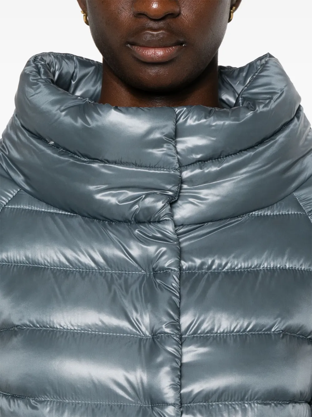 Herno Donsjack met trechterhals Blauw