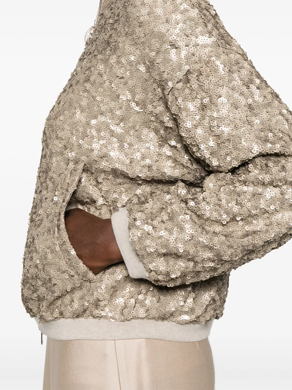 Herno sequin-embellished bomber jacket | Image 5