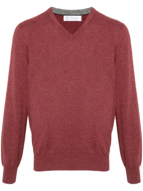 Brunello Cucinelli V-neck cashmere jumper Men