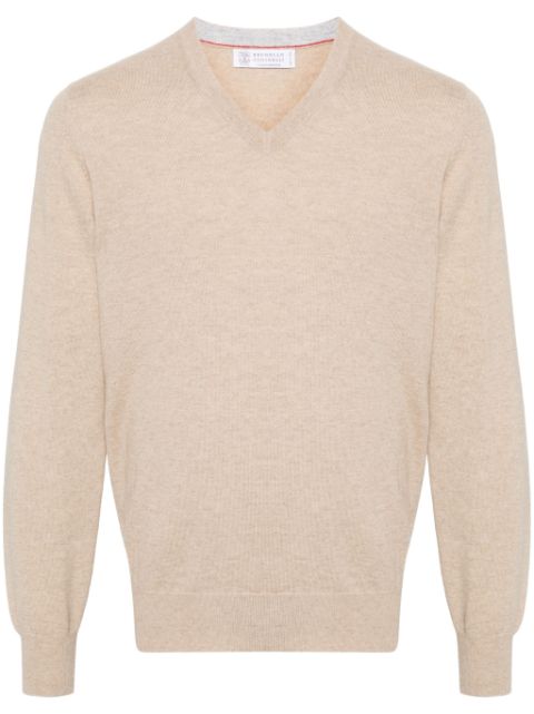 Brunello Cucinelli V-neck cashmere jumper Men