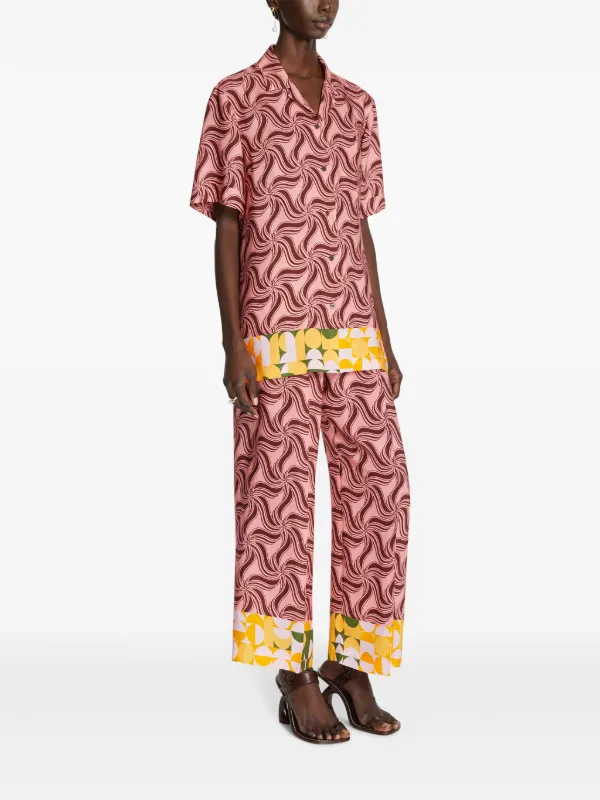 DRIES VAN NOTEN プリント シャツ | ピンク | FARFETCH JP