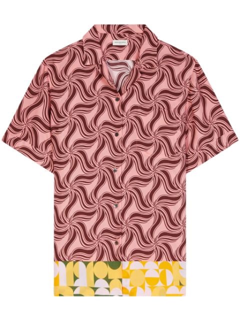 DRIES VAN NOTEN swirl-print shirt