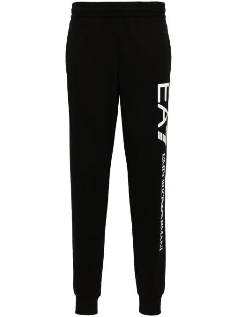 Ea7 Emporio Armani logo-print cotton track pants