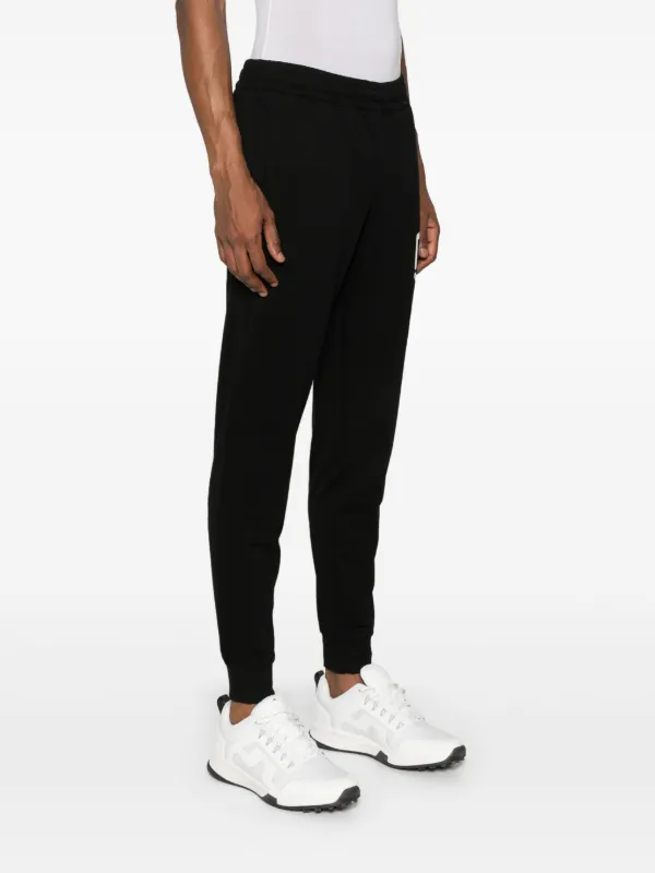Ea7 Emporio Armani logo-print Cotton Track Pants | Black