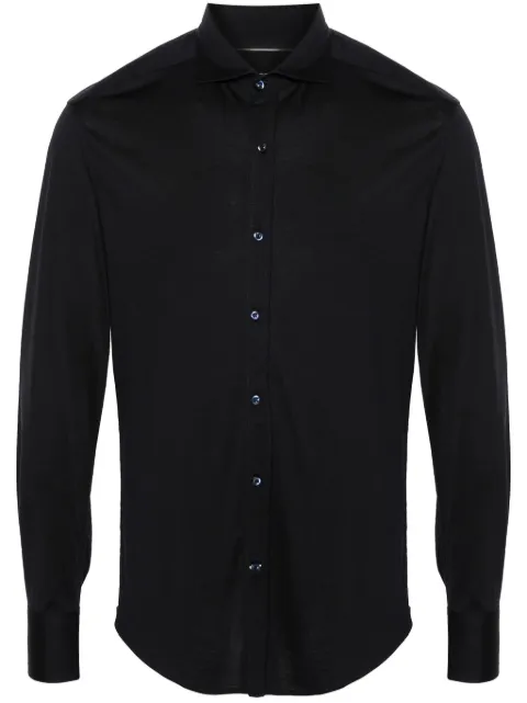 Brunello Cucinelli spread-collar jersey shirt