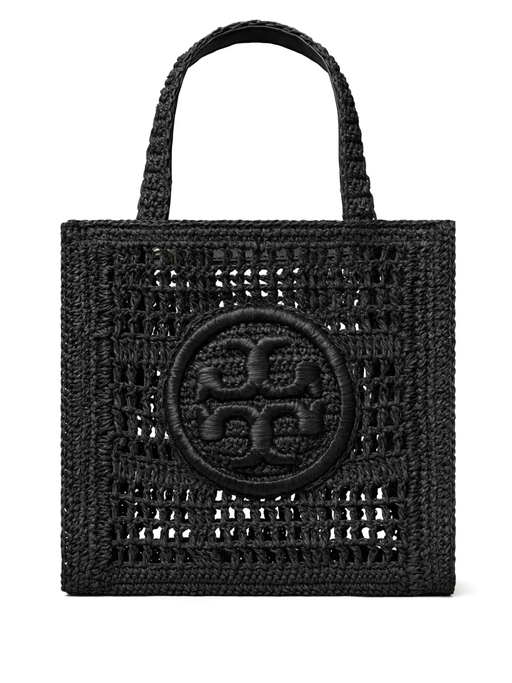 Tory Burch Ella クロシェ ハンドバッグ XS - ブラック Tory Burch Ella クロシェ ハンドバッグ XS - ブラック