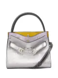 Tory Burch Lee Radziwill Petite Double leather tote bag - Silver