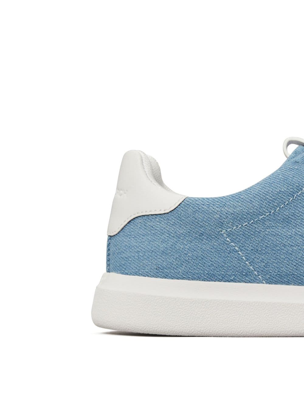 Shop Tory Burch Double T Howell Court Sneakers In Blau