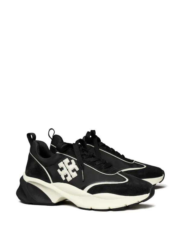 Tory Burch Good Luck Panelled Sneakers Black FARFETCH PH