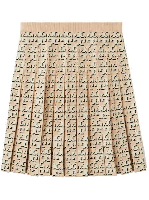 Tory Burch falda plisada con monograma T
