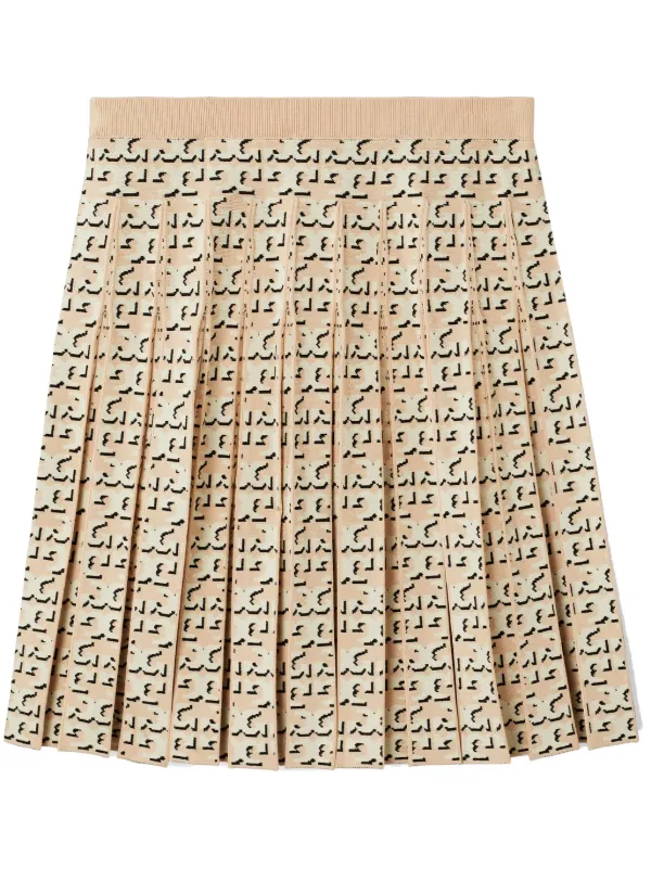 ★Tory Burch★ティーモノグラム プリーツ スカート Tory Burch T モノグラム プリーツスカート | ニュートラル