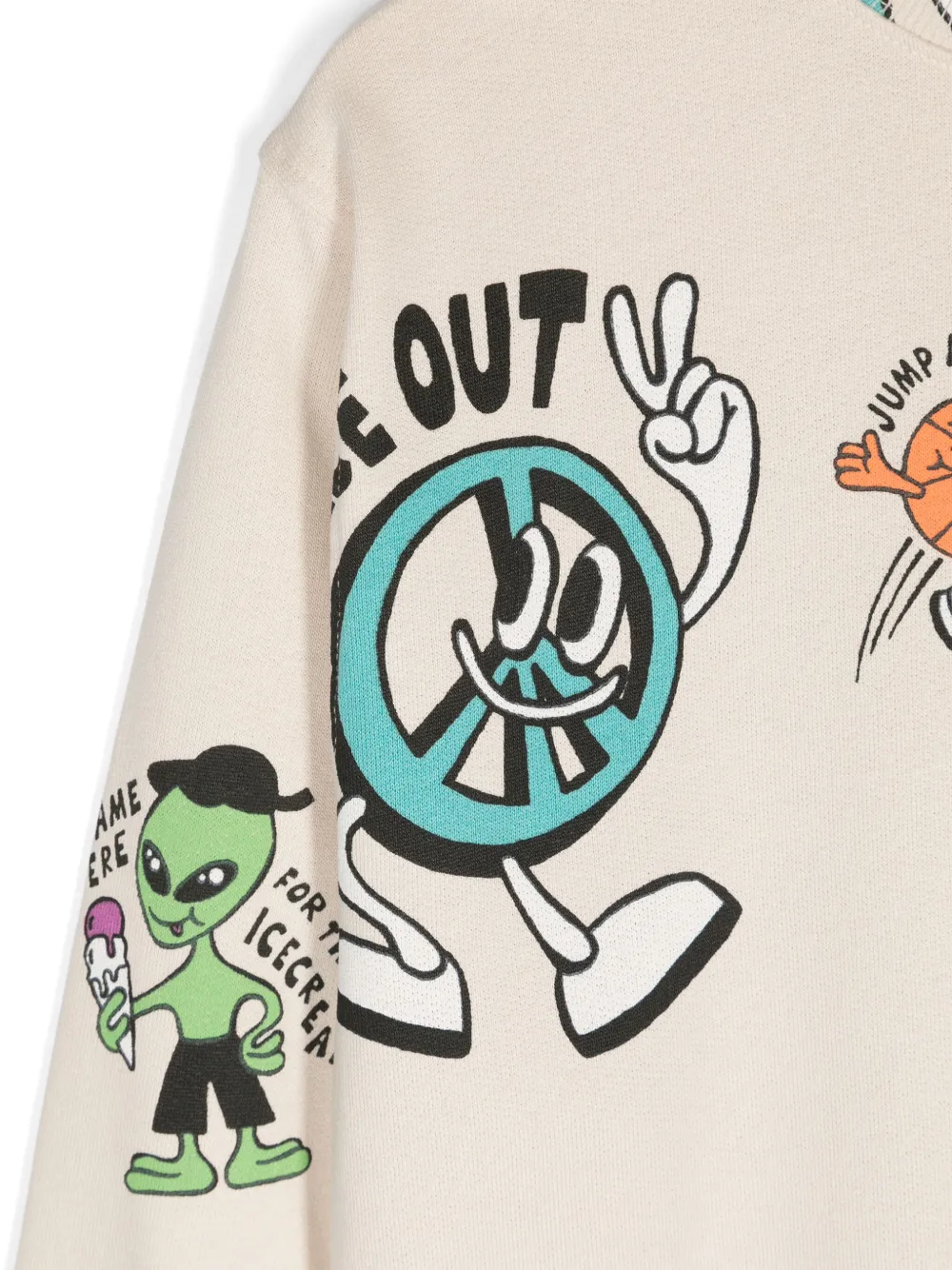 Molo Monty Organic-cotton Sweatshirt In Neutrals