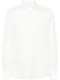 PENINSULA SWIMWEAR spread-collar linen shirt - White