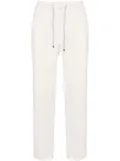 Brunello Cucinelli drawstring-waist corduroy chinos - White