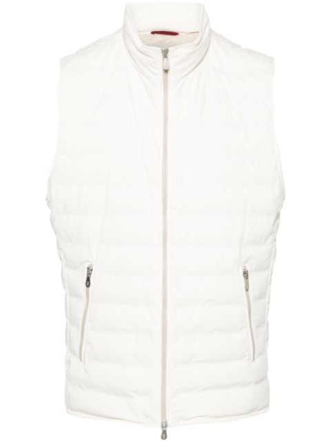 Brunello Cucinelli zip-up quilted gilet Men