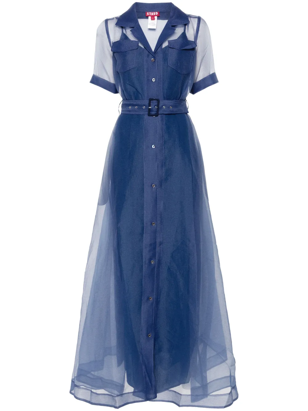 STAUD MILLIE BELTED MAXI DRESS