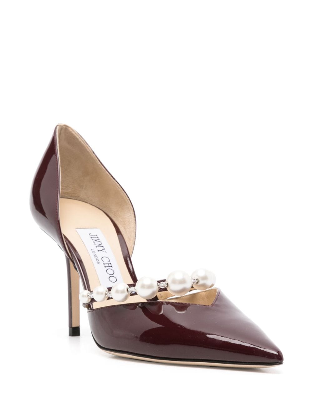 Jimmy Choo 90 mm leren pumps - Rood