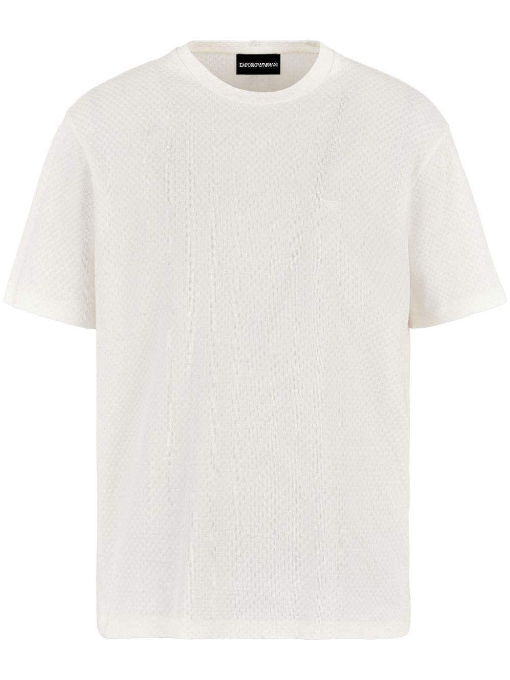 Emporio Armani logo-embroidered T-shirt - White