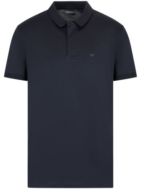 Emporio Armani Travel Essentials lyocell-blend jersey polo shirt Men