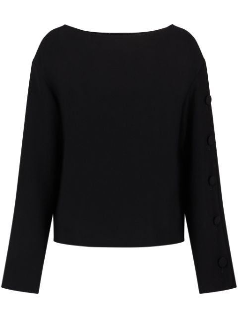 Emporio Armani button-embellished long-sleeve blouse Women