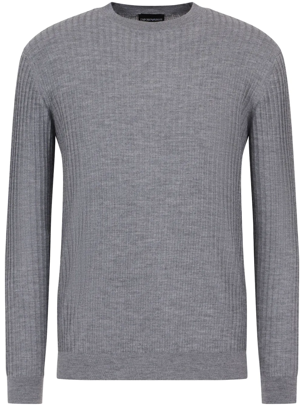 Emporio Armani ribbed-knit sweater | Grey | Image 1