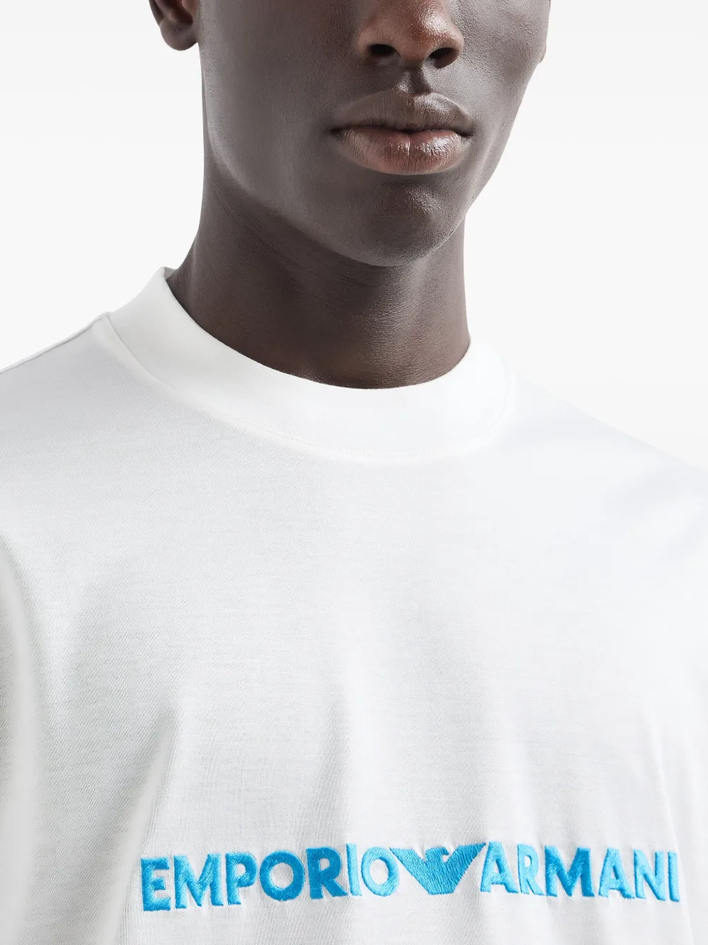 Emporio Armani ASV EA jersey T-shirt Wit