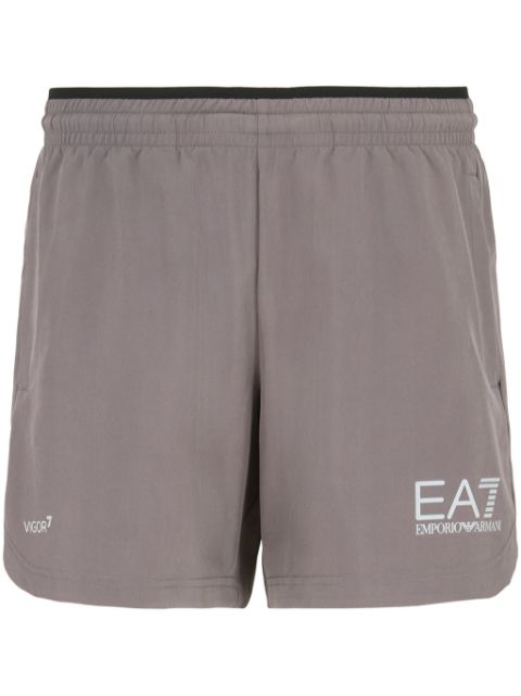 Ea7 Emporio Armani logo-print track shorts Men