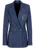 Emporio Armani denim double-breasted blazer - Blue