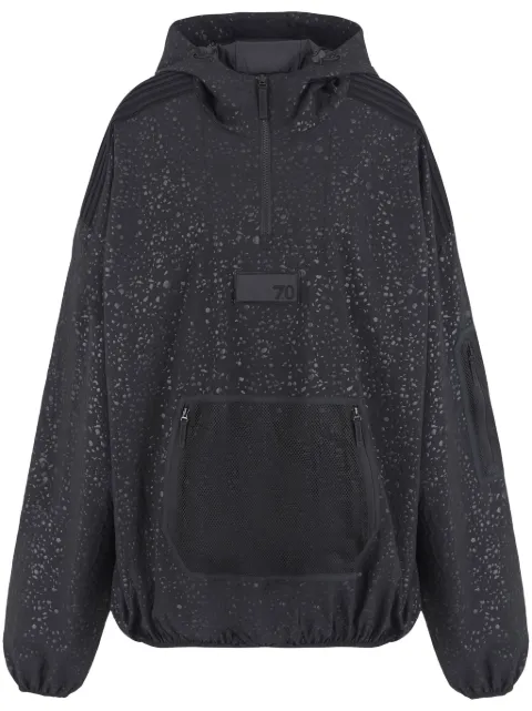 Ea7 Emporio Armani logo-rubberised hoodie