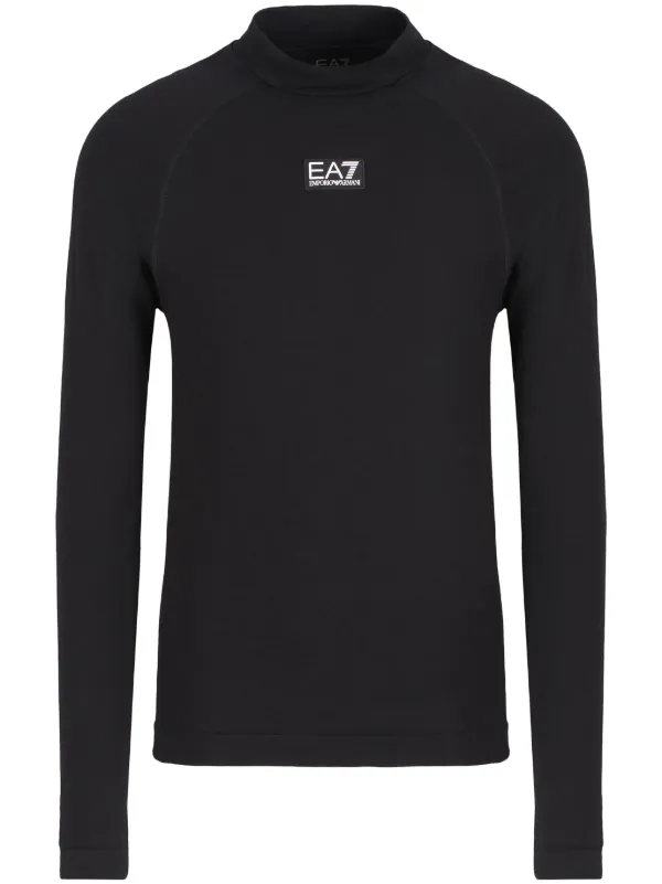 Ea7 Emporio Armani logo-patch Sweatshirt Black FARFETCH GR