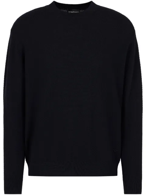 Emporio Armani chevron-knit sweater