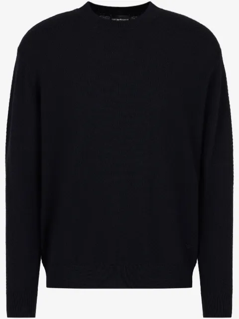 Emporio Armani chevron-knit sweater