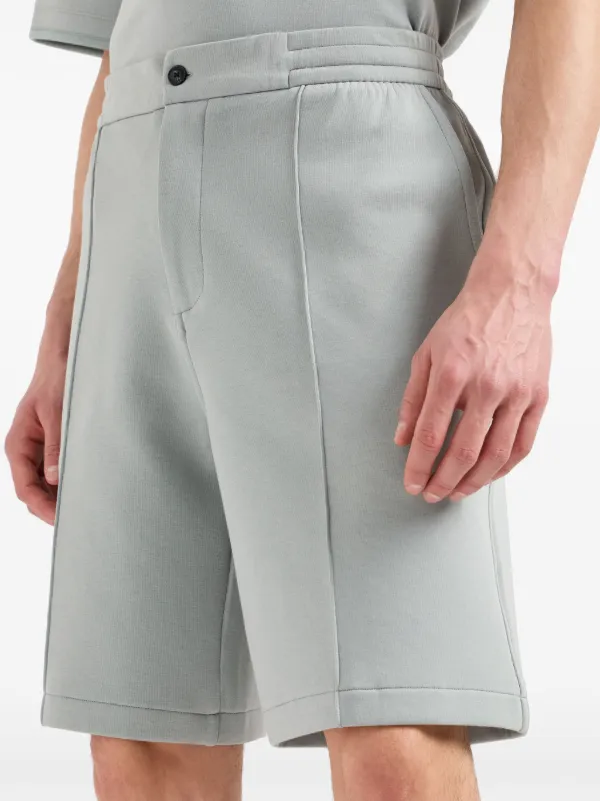 Emporio Armani straight leg Bermuda Shorts Grey FARFETCH AE