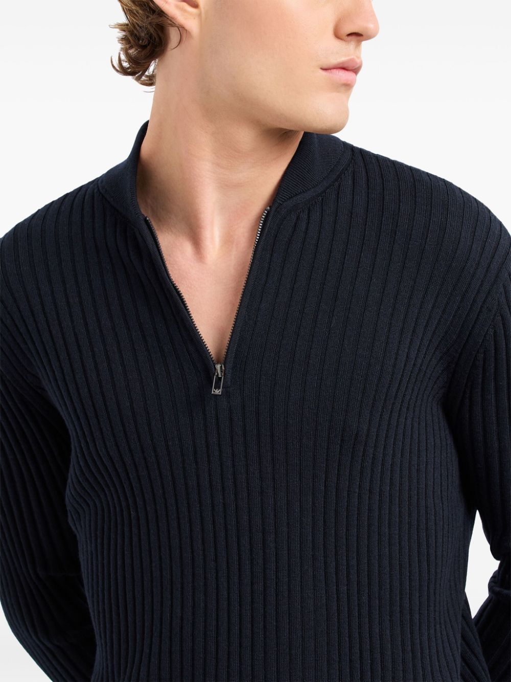 Emporio Armani ribbed-knit jumper Men