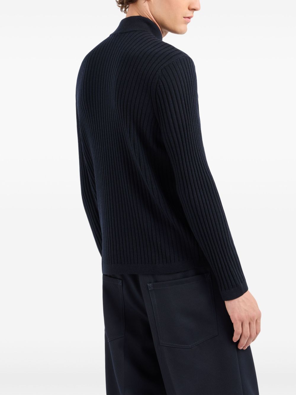 Emporio Armani ribbed-knit jumper Men