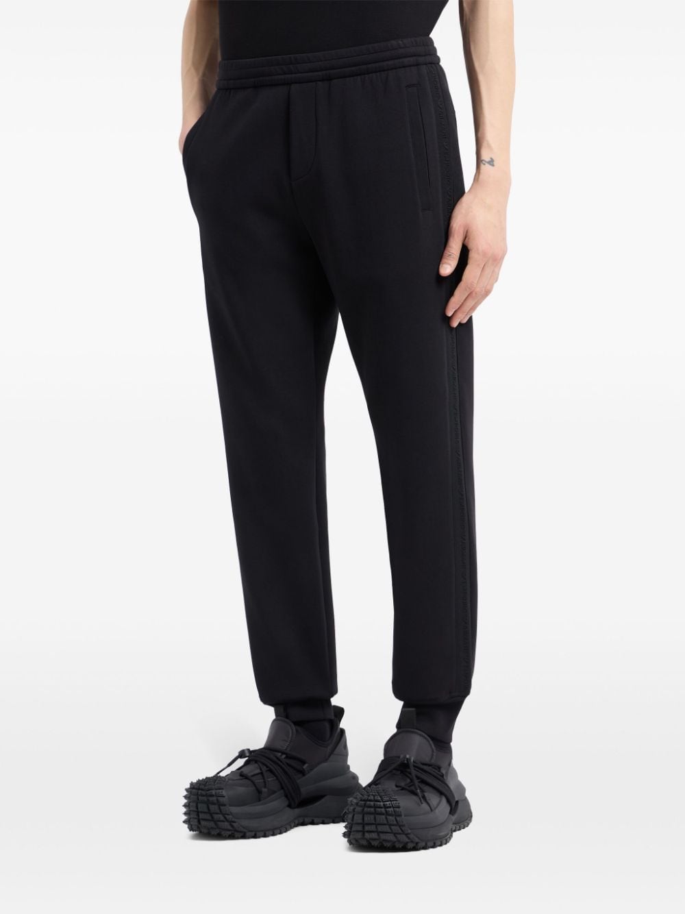 Emporio Armani Trainingsbroek met toelopende pijpen - Zwart