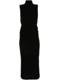 MM6 Maison Margiela roll-neck knitted midi dress - Black