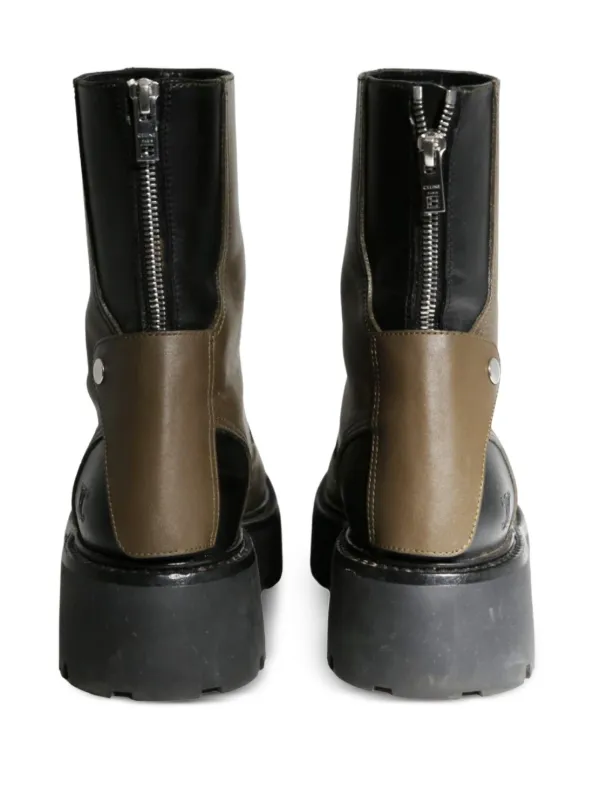 Celine black leather boots online